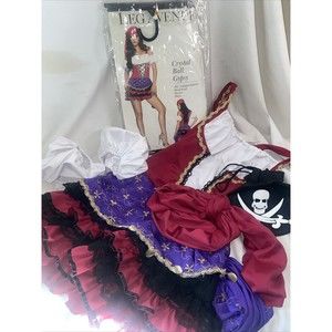 Leg Avenue Crystal Ball Gypsy Sexy Halloween Costume Adult 3 Piece S/M Cosplay